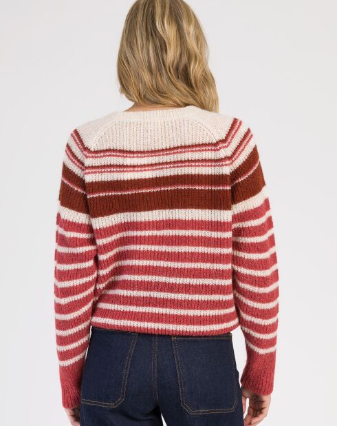 Pull en Mohair & Laine mélangés Lemulta tomette