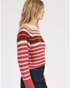 Pull en Mohair & Laine mélangés Lemulta tomette