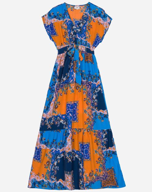 Blaues Schalkleid Ophelio