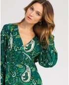 Robe Orora sati green