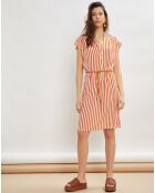 Robe Riva à rayures orange