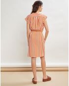 Robe Riva à rayures orange