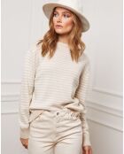 Pull Astro en Cachemire mélangé beige/écru