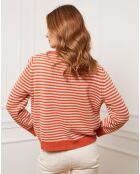 Pull Astro en Cachemire mélangé orange/beige
