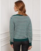 Pull Astro en Cachemire mélangé vert/écru