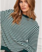 Pull Astro en Cachemire mélangé vert/écru
