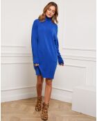 Robe Martini en Cachemire mélangé bleu roi