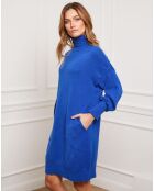 Robe Martini en Cachemire mélangé bleu roi