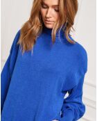 Robe Martini en Cachemire mélangé bleu roi