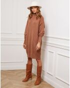 Robe Martini en Cachemire mélangé camel