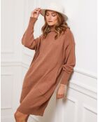 Robe Martini en Cachemire mélangé camel