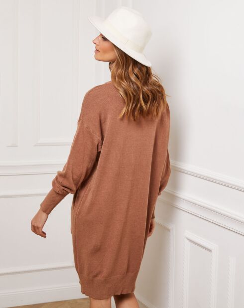 Robe Martini en Cachemire mélangé camel