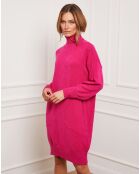 Robe Martini en Cachemire mélangé fuchsia