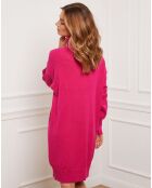 Robe Martini en Cachemire mélangé fuchsia