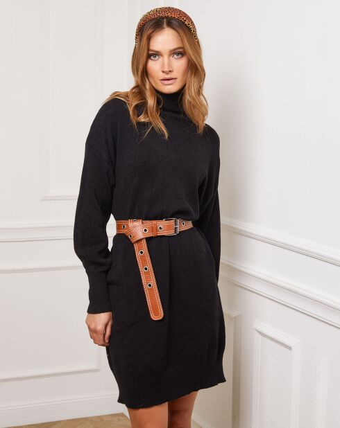Robe Martini en Cachemire mélangé noire