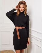 Robe Martini en Cachemire mélangé noire