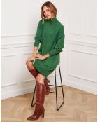 Robe Martini en Cachemire mélangé verte