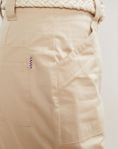 Pantaloni dritti beige Patrice