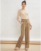 Pantalon ample Polydor à rayure matelas kaki foncé