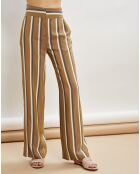 Pantalon ample Polydor à rayure matelas kaki foncé