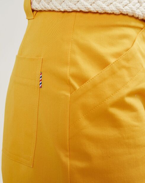 Sylvester saffraan korte broek