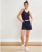 Top en maille Marcelle marine
