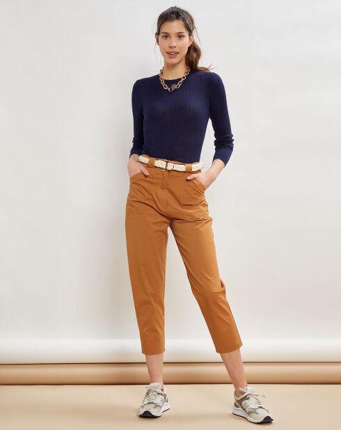 Pantalon droit Patrice camel