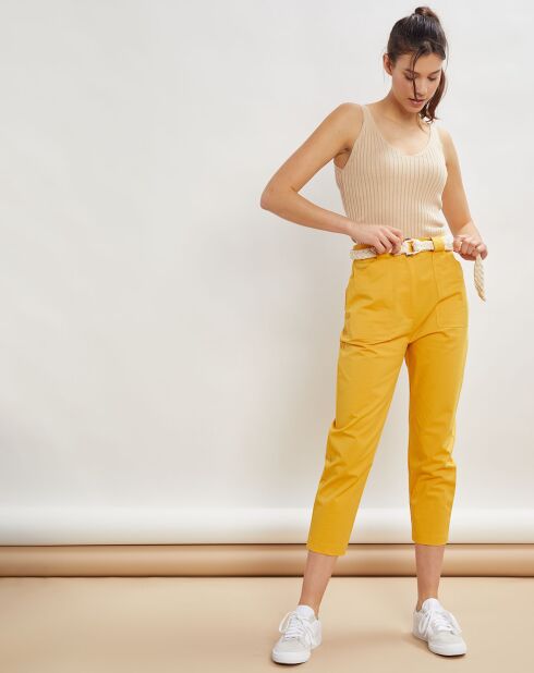 Pantalon droit Patrice safran
