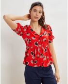 Blouse Barbara rouge