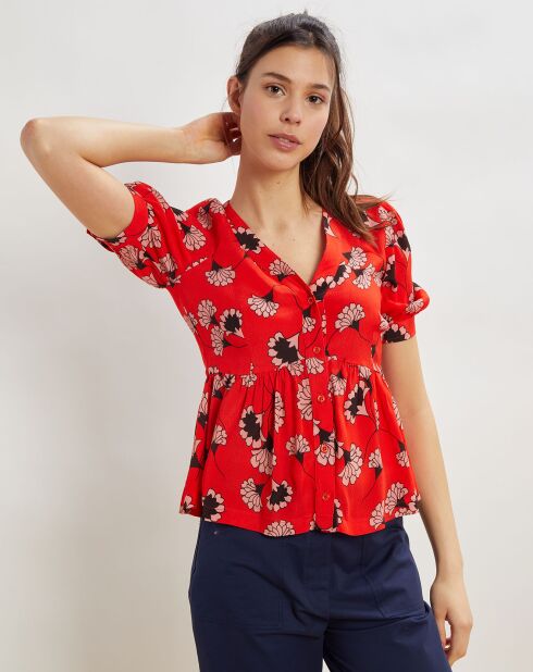 Blouse Barbara rouge