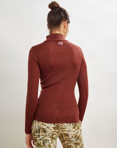 Pull en Laine mélangée Prestige noisette