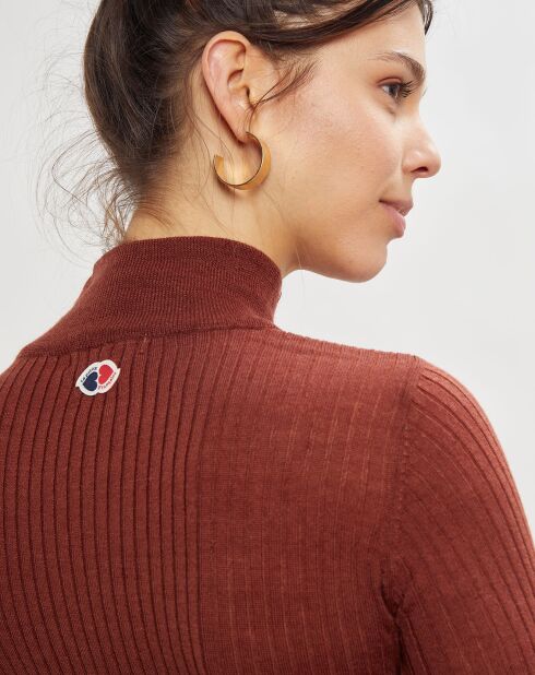 Pull en Laine mélangée Prestige noisette