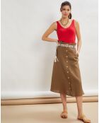 Top en maille Maya rouge