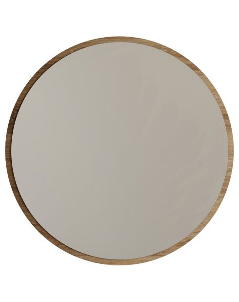 Miroir Yuvarlak blanc/doré - D.60x2.2 cm