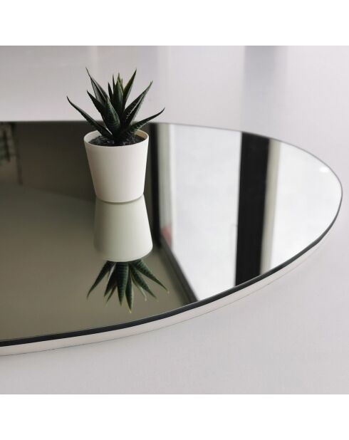 Miroir Porto blanc/doré - 90x60x1.2 cm