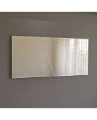 Miroir A331Y blanc - 130x62x2.2 cm