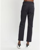 Pantalon Chino en Coton Bio mélangé Slim Fit Mott bleu marine