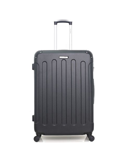 4 schwarze 4-Rad-Einzelkoffer Miami-M 75/65/55/46 cm