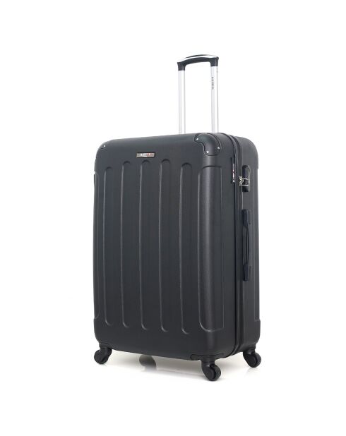 4 schwarze 4-Rad-Einzelkoffer Miami-M 75/65/55/46 cm
