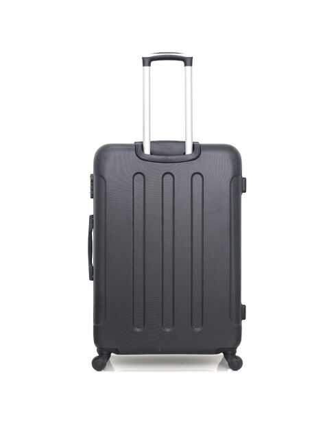 4 schwarze 4-Rad-Einzelkoffer Miami-M 75/65/55/46 cm