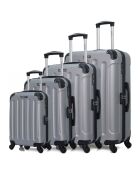 4 Koffers 4 wielen simple Miami-M 75/65/55/46 cm donkergrijs