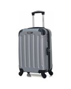 XXS 4 enkele wielen Madrid 46 cm grijze cabinekoffer