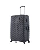 Valise Long Séjour 4 roues simples Cité 75 cm noire