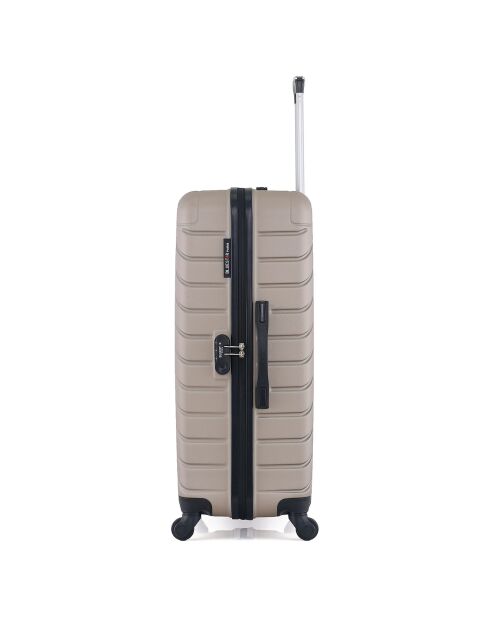 Long Stay Koffer met 4 enkele wielen Cité 75 cm beige