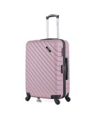 Mittelgroßer Reisekoffer 4 Einzelräder Cité 65 cm roségold