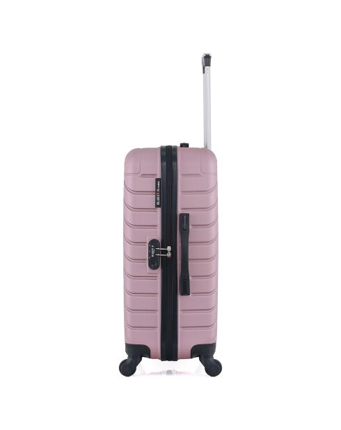 Mittelgroßer Reisekoffer 4 Einzelräder Cité 65 cm roségold