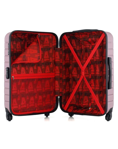 Mittelgroßer Reisekoffer 4 Einzelräder Cité 65 cm roségold