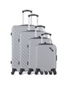 4 einfache 4-Rad-Koffer Cité-M 75/65/55/42 cm grau