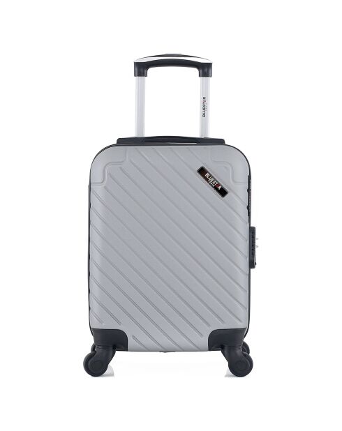 XXS Kabinenkoffer 4 Einzelräder City 42 cm grau