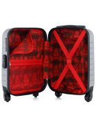 XXS Kabinenkoffer 4 Einzelräder City 42 cm grau